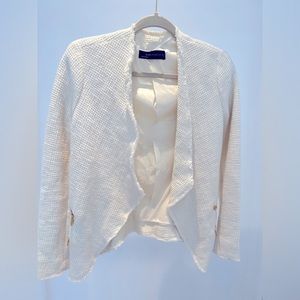 Women’s Open Knit Raw Finish Blazer by Zara